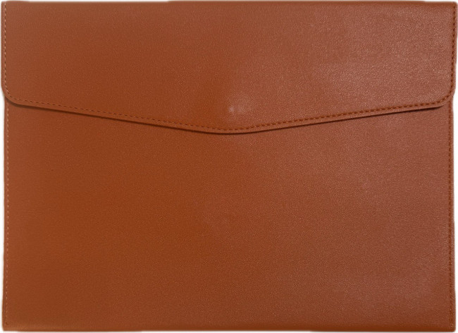 Папка -конверт А4 на кнопке WENZER OFFiCE, оранжевая, эко кожа