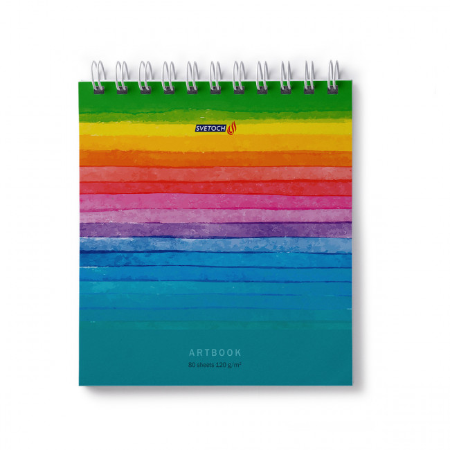 Артбук 166*175мм 80л "Радуга-дуга", Светоч/80АРТ-009 000637