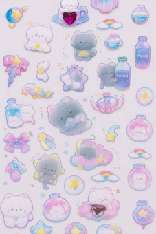 Наклейки-стикеры ассорти, рельефные, YT-PH (12)