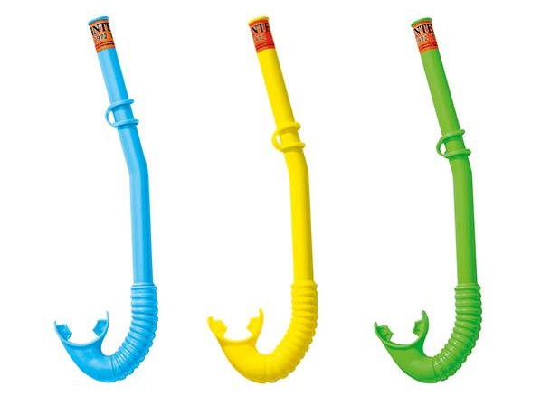 Трубка для плавания HI-FLOW 3 цв, возраст: 3-10 лет, INTEX/55922