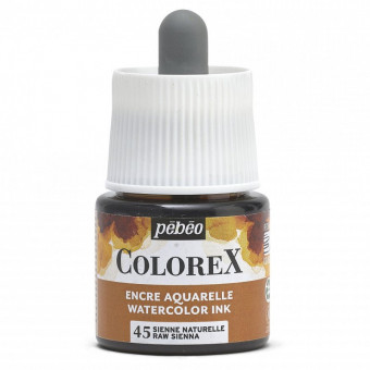 Акварельные чернила 45мл "Colorex" во флаконе с пипеткой, сиена натуральная, PEBEO/417045
