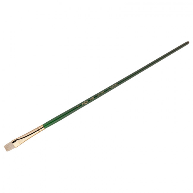 Кисть художественная щетина Гамма "Пейзаж", плоская, укороченный ворс №5, длинная ручка Кисть художественная щетина Гамма "Пейзаж", плоская, укороченный ворс №5, длинная ручка