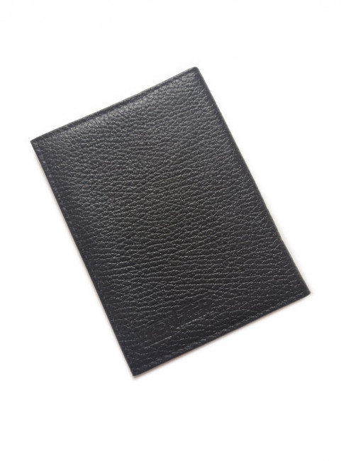 Обложка на автодокументы  WENZER OFFiCE из натуральной кожи "флоттер", чёрный