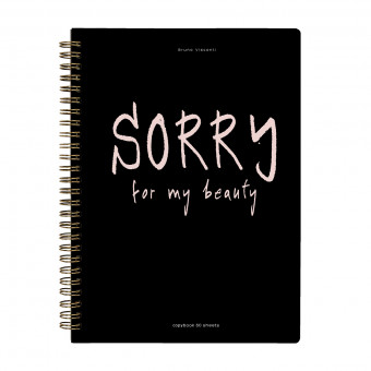 Тетрадь В5 60л клетка на гребне "Sorry", BV/7-60-007/04 (40)