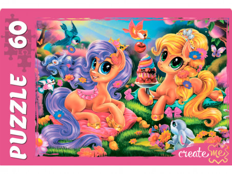 Пазлы 60 элемента "Пони. №6", Рыжий Кот/П60-0432