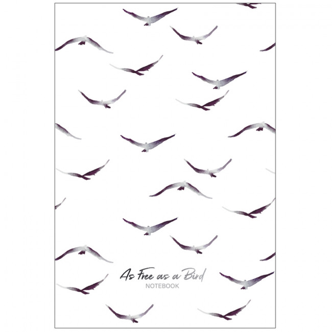 Записная книжка А5 80л. BG "Свободен как птица", матовая ламинация, выб. лак, блок в точку, BG Записная книжка А5 80л. BG "Свободен как птица", матовая ламинация, выб. лак, блок в точку, BG