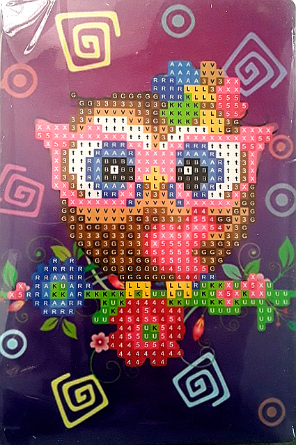 Алмазная мозаика: для детей; сова на цветах,  размер 10*15 см. МС-5413- JE 24552