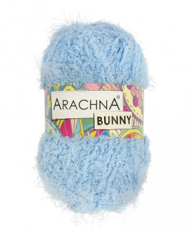 Пряжа ARACHNA "BUNNY"   100% микрополиэстер   . х  100 г  110 м №54 голубой "BUNNY"