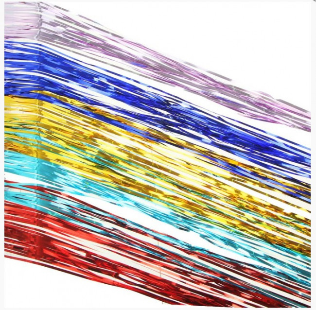 Дождик "Большой" цветной 75мм/1,5м Д-304