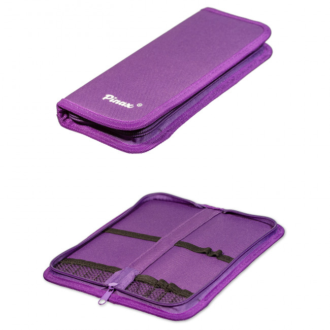 Пенал для кистей на короткой ручке, фиолетовый, Pinax/ZIPCASE-S-V Пенал для кистей на короткой ручке, фиолетовый, Pinax/ZIPCASE-S-V