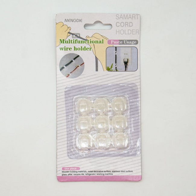 Набор самоклеящихся крючков для гирлянд, 9шт, Микрос/миНУ-5503