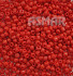 Бисер "ASMAR" размер №6, вес: 50 г, красный глянцевый, непрозрачный