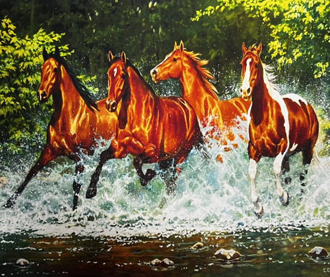 Алмазная мозайка 40 см х 50 см, GA72452, полное заполнение, ASMAR