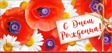 Конверт для денег "С Днем Рождения!" 90-2902-т (10)