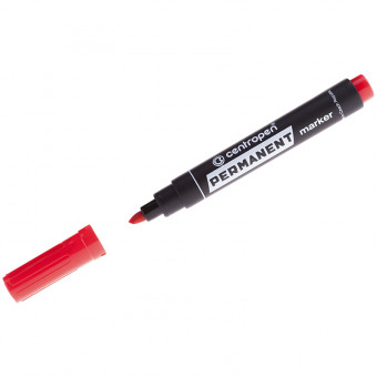 Маркер перманентный Centropen "8576" красный, скошенный, 1-4,6мм (10) Маркер перманентный Centropen "8576" красный, скошенный, 1-4,6мм (10)