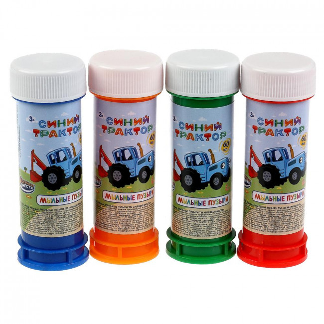 Мыльные пузыри «Синий трактор» 60мл 36шт, Умка Мыльные пузыри «Синий трактор» 60мл 36шт, Умка