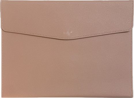 Папка -конверт А4 на кнопке WENZER OFFiCE, розовая, эко кожа