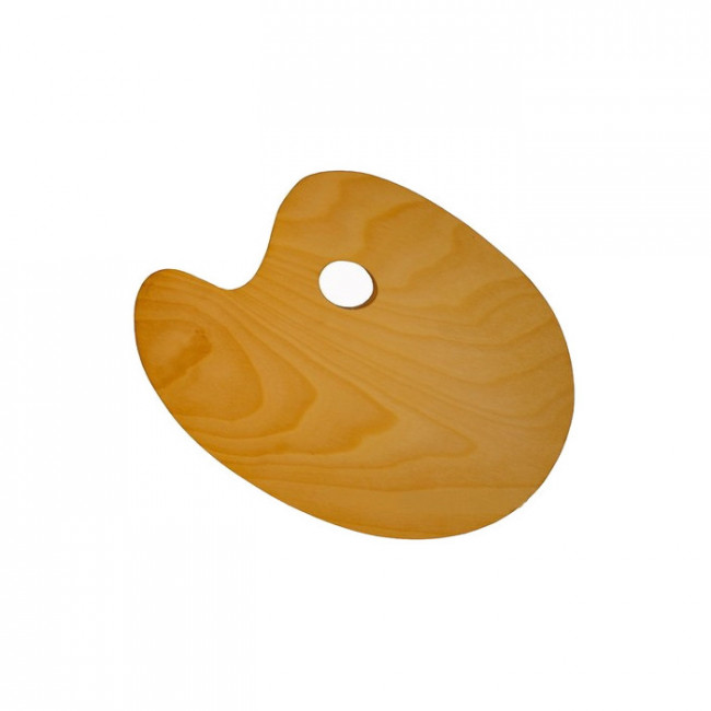 Палитра 20*28*0,3см овальная малая, 75-701 Палитра 20*28*0,3см овальная малая, 75-701