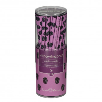 КАРАНДАШ ЧЕРНОГРАФИТОВЫЙ "HappyGraphix. Ягоды. Графика. Ежевика" НВ 21-0030/46