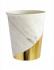 Бумажные стаканы  с тиснением Стильный мрамор, 250 мл, 6 шт ФЛ-2804