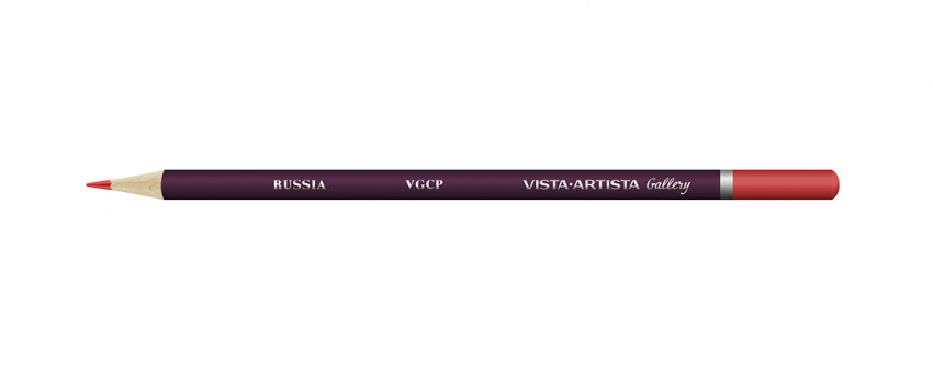 Карандаш цветной художественный заточенный 715 индийский красный, Gallery VISTA-ARTISTA/VGCP 715 (6)