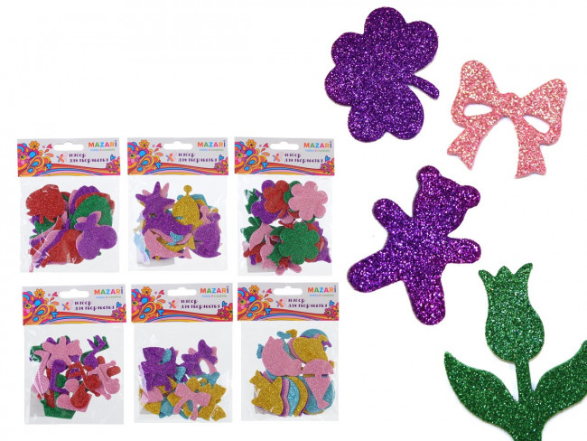 Аппликации 20 деталей из EVA, на клеевом слое, Mazari/M-4243 (24)