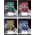 Тетрадь школьная А5 скоба 24л. одна линия "Moto racing" (ассорти) (25/150)