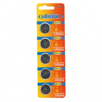 Батарейка Облик литий CR2016 5*BL (5)