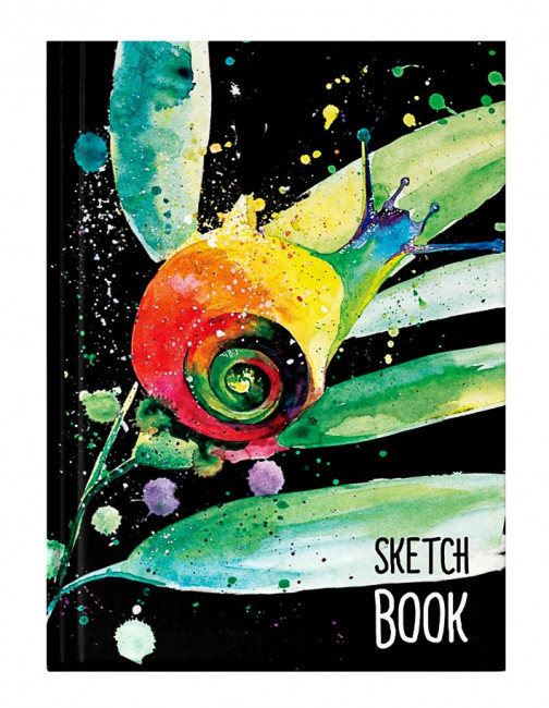 Скетчбук "Улитка". Формат:202х145х13мм 160стр, Проф-Пресс