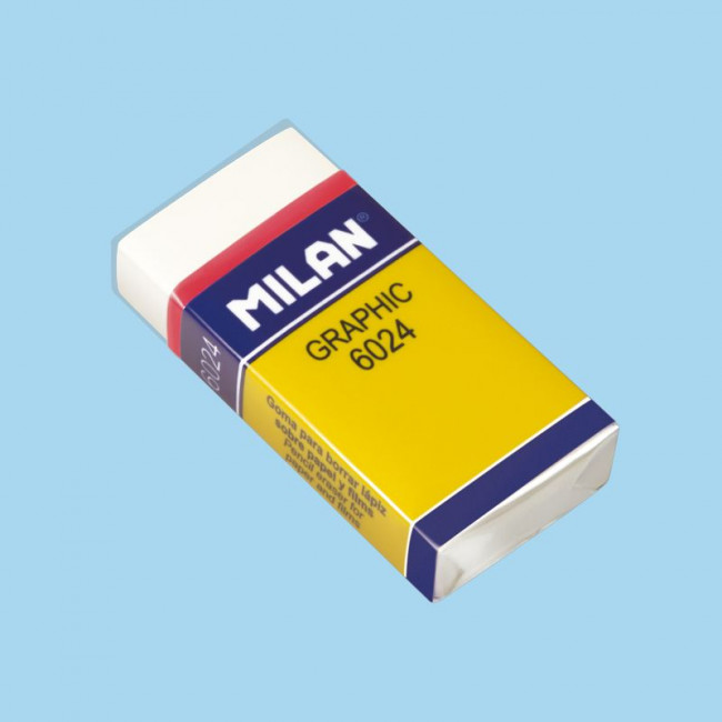 Ластик 50*23*9мм "MILAN GRAPHIC 6024", повышенной мягкости , для стирания графита, Milan (24) Ластик 50*23*9мм "MILAN GRAPHIC 6024", повышенной мягкости , для стирания графита, Milan (24)