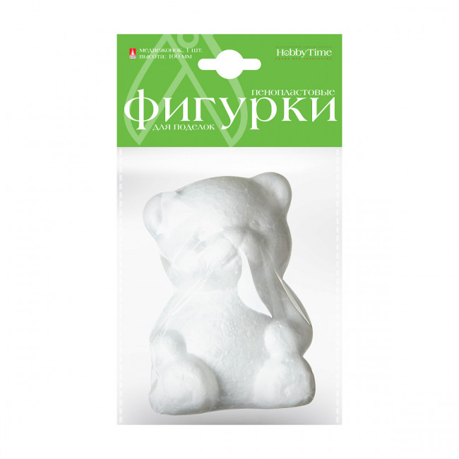 Пенопластовые фигурки 100мм "Медвежонок", 1шт, BV/2-208/08