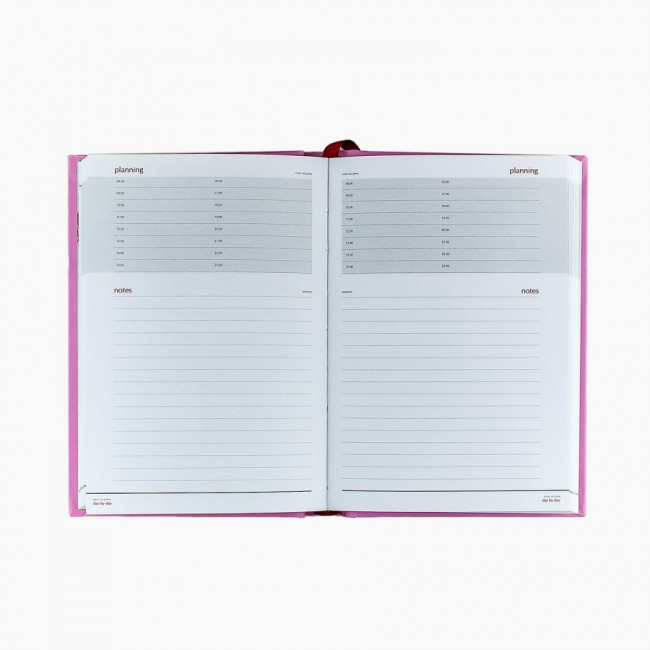 Ежедневник А6 136л недатированный "Гламур 1" с декорированной закладкой, BV/3-445/04