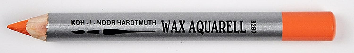 Карандаш восковой акварельный, апельсиновый, Wax aquarell Koh-I-Noor/8280126002KS (4)