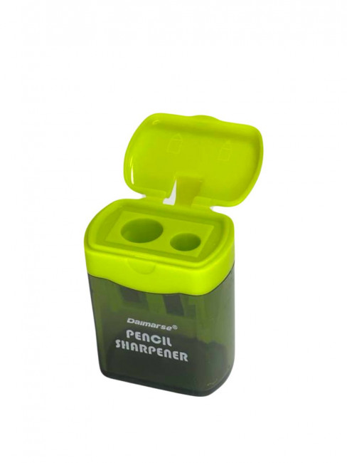 Точилка пластиковая двойная , квадратный контейнер, ассорти 4 цвета, Daimarse/DMS868 (12) Точилка пластиковая двойная , квадратный контейнер, ассорти 4 цвета, Daimarse/DMS868 (12)