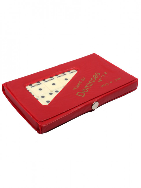 Настольная игра "Домино пластиковое" в пластиковой красной коробке 28 шт, Рыжий Кот/P00065 Настольная игра "Домино пластиковое" в пластиковой красной коробке 28 шт, Рыжий Кот/P00065