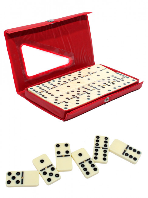 Настольная игра "Домино пластиковое" в пластиковой красной коробке 28 шт, Рыжий Кот/P00065 Настольная игра "Домино пластиковое" в пластиковой красной коробке 28 шт, Рыжий Кот/P00065