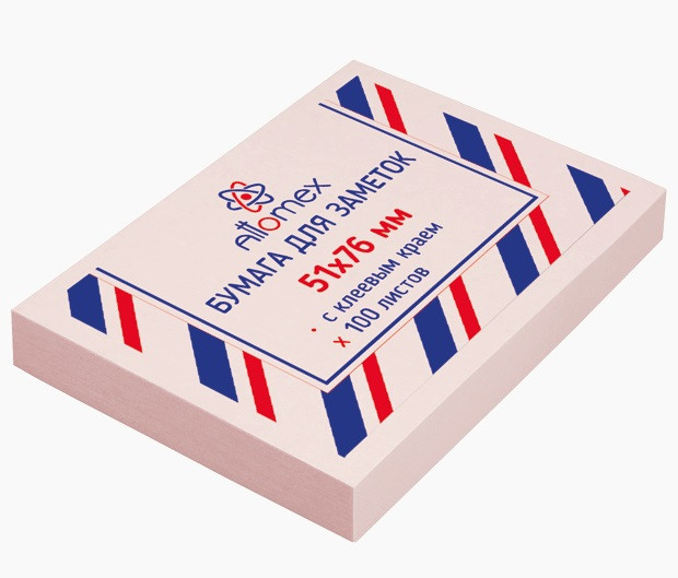 Клейкая бумага 51x76мм 100л. для заметок, офсет 75 г/м², розовая, Attomex/2010709 (12) Клейкая бумага 51x76мм 100л. для заметок, офсет 75 г/м², розовая, Attomex/2010709 (12)