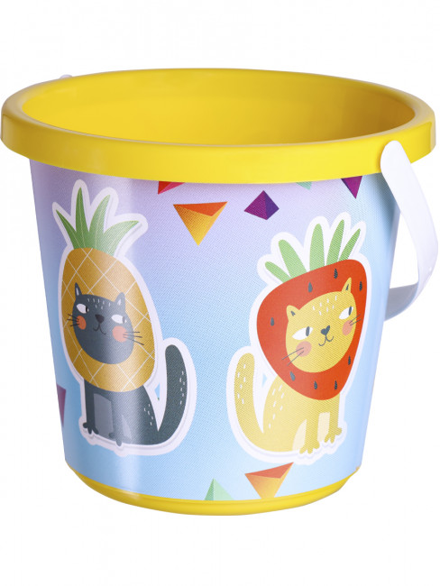 Ведро 0,85л "Котята" с блестящей картинкой, №8, Рыжий Кот/ИП-0810 Ведро 0,85л "Котята" с блестящей картинкой, №8, Рыжий Кот/ИП-0810