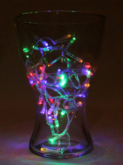 Гирлянда метражная 9 м, 100 разноцветных ламп, прозрачная нить, 8 режимов НУ-9720 Гирлянда метражная 9 м, 100 разноцветных ламп, прозрачная нить, 8 режимов НУ-9720