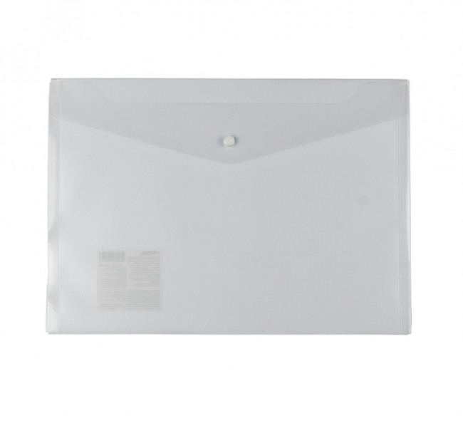 Папка-конверт А4 120мкр на кнопке, прозрачный, Classic Lite Expert Complete/22053156 (20)