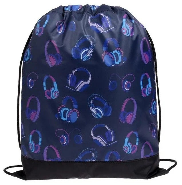 Сумка для сменной обуви "Модные наушники 2021" , светоотражающяя полоса, Пчёлка/СДС-3 НАУШНИКИ