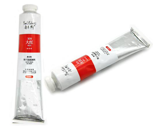 Краска масляная 50мл. красный в метал. тубе №309 Paul Rubens WLB-42 (1/1/90)