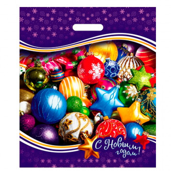 Пакет ПВД (40*47) 45 мкм "Новогодние игрушки" (50) Пакет ПВД (40*47) 45 мкм "Новогодние игрушки" (50)