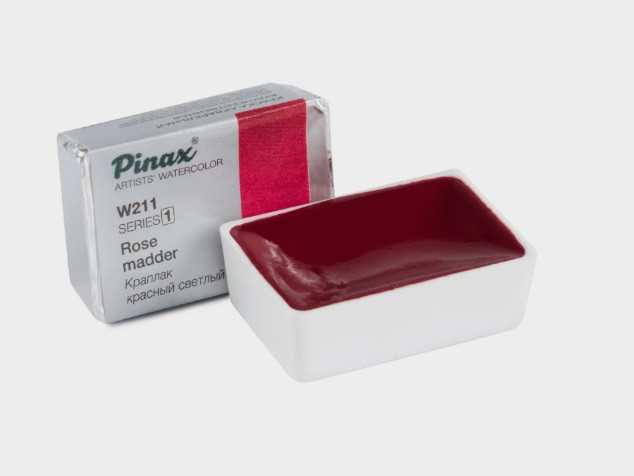Акварель в кюветах Pinax Краплак Красный Светлый - 2.5мл Ser.1 - W211 Акварель в кюветах Pinax Краплак Красный Светлый - 2.5мл Ser.1 - W211