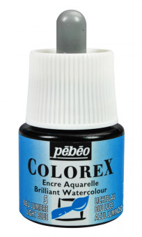 Акварельные чернила 45мл "Colorex" во флаконе с пипеткой, синий светлый, PEBEO/341-005
