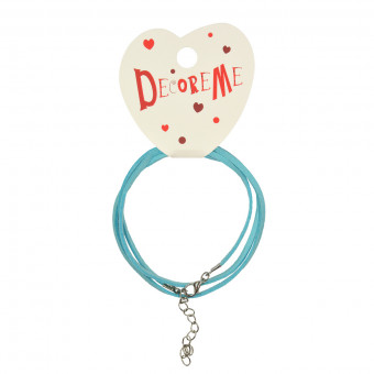 Шнурок 60см с застежкой из искусственной замши, ассорти, BV2-155/03 (15)