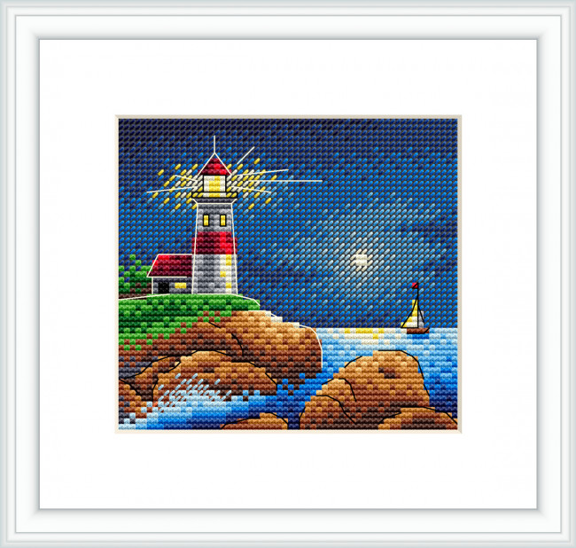 Набор для вышивания "Лунная ночь" 11 х 10 см, М.П.Студия/М-627