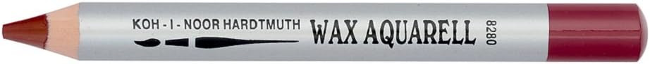 Карандаш восковой акварельный, бордовый, Wax aquarell Koh-I-Noor/8280008002KS (4)