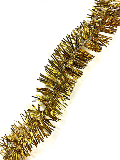 Новогоднее украшение мишура золотая "Новогоднее волшебство" длина 2 м, d 5 НУ-6503 Новогоднее украшение мишура золотая "Новогоднее волшебство" длина 2 м, d 5 НУ-6503