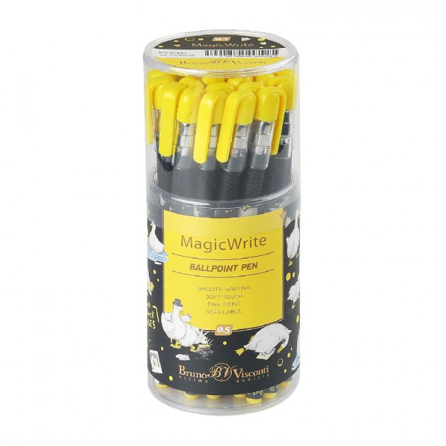 Ручка шариковая 0,5мм синяя "MagicWrite. Гуси", BV/20-0240/40 (24)